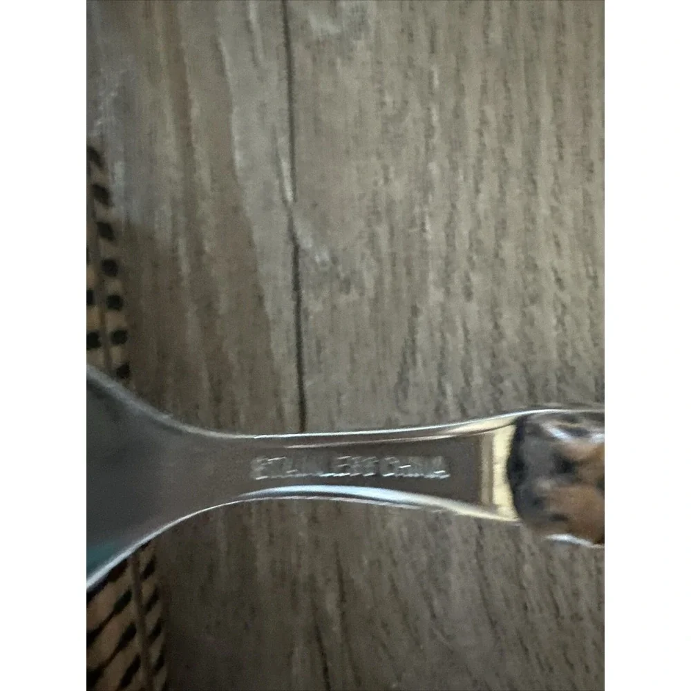 2 Cambridge Basket Weave Plastic & Stainless Steel Flatware CBS 167 Dinner Forks